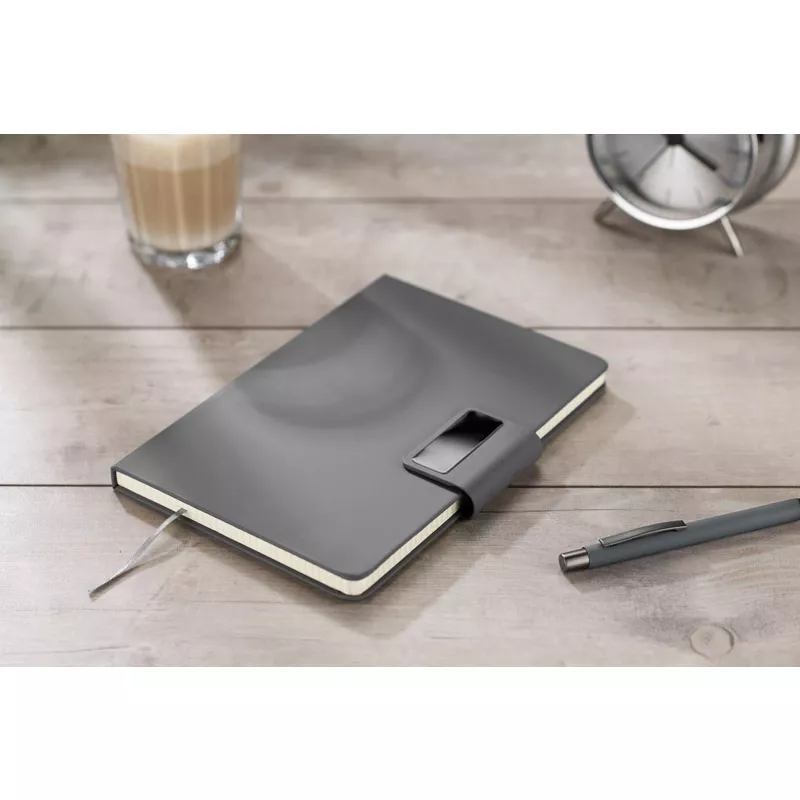 Notes 96 kartek w kratkę NORO A5 - grafitowy (18217-15)