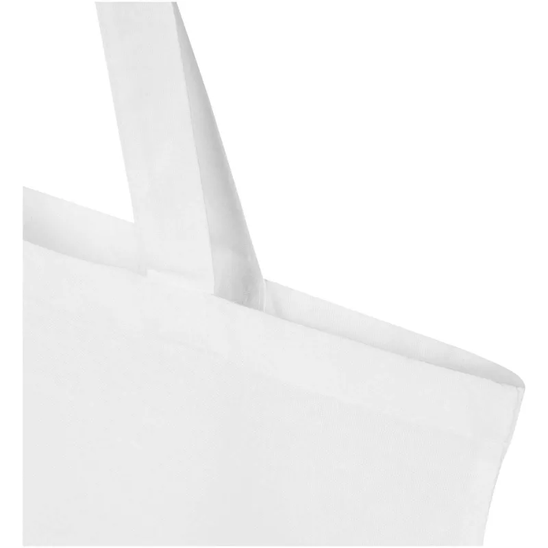 Madras Blend torba na zakupy z bawełny z recyklingu z certyfikatem GRS o gramaturze 140 g/m² i pojemności 7l - Biały (12076001)