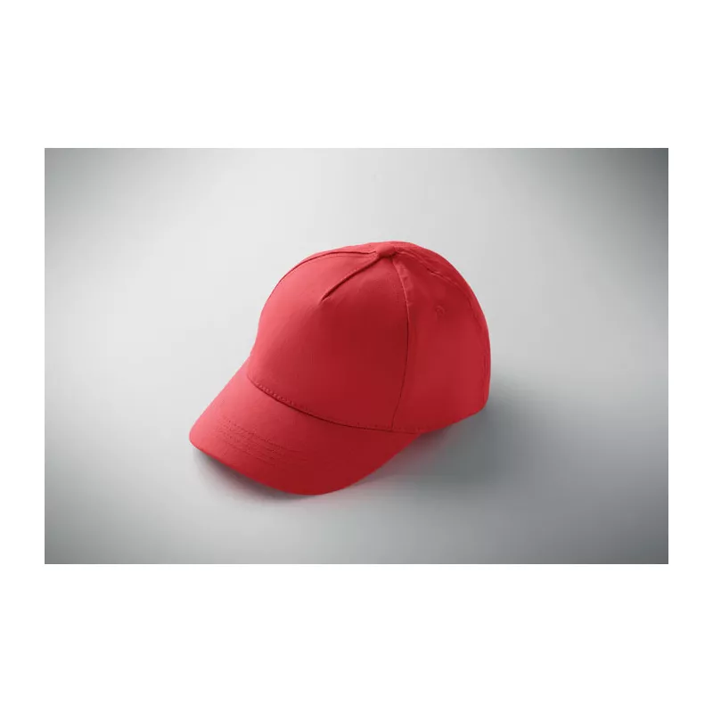 Czapka z daszkiem dziecięca 180 g/m² BUZZ KIDS - Czerwony (MO2346-05)