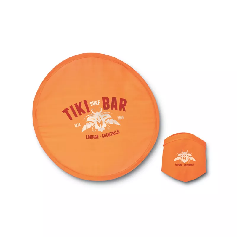 Frisbee składane z poliestru w etui ATRAPA - Pomaranczowy (IT3087-10)