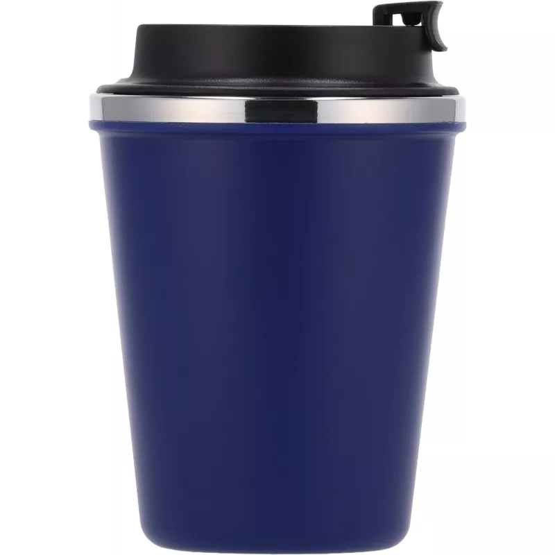 Kubek termiczny 350 ml z powłoką z recyklingu METODY - granatowy (8496244)
