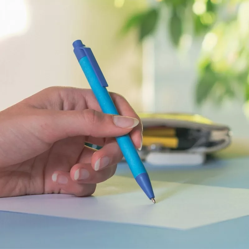 Długopis tekturowy DOMENICA - niebieski (1256504)