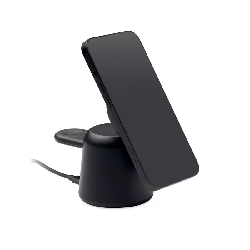 Stacja ładująca 3 w 1 magnetyczna 15W SIMPA - Czarny (MO2732-03)