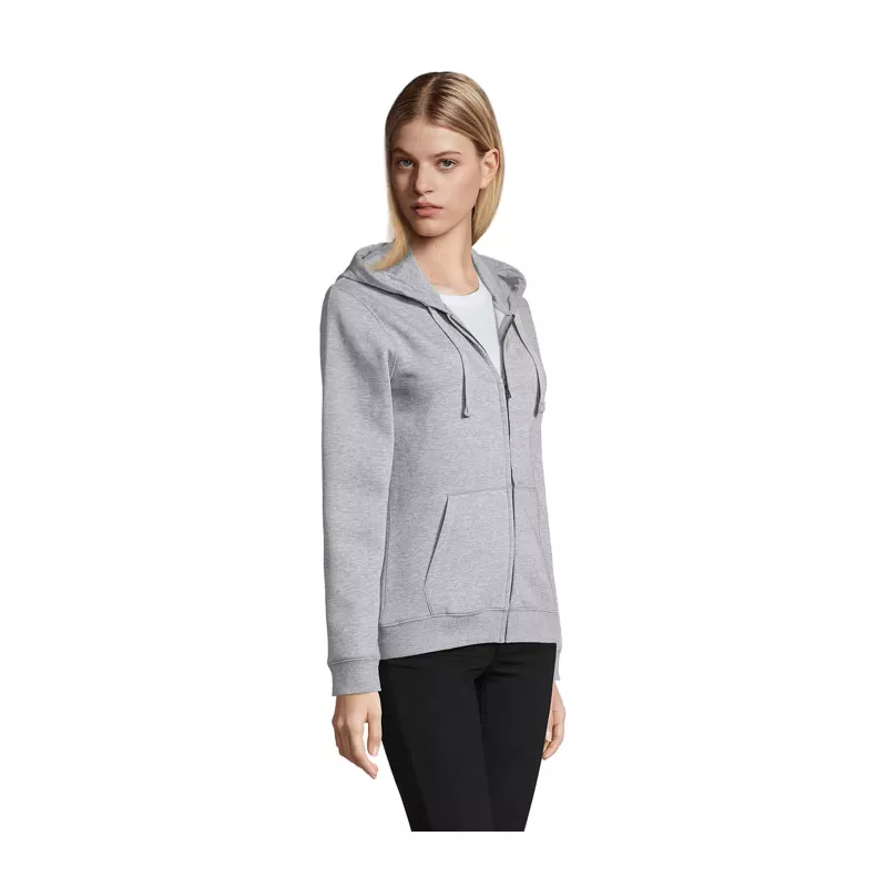 Bluza damska rozpinana 280 g/m² Sol's SPIKE WOMEN - Szary Melanż 2 (S03106-GY)
