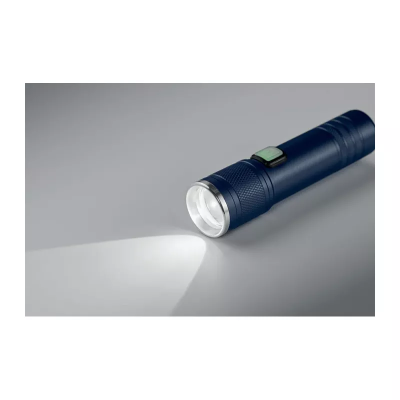 Latarka COB z aluminium z recyklingu FLASHRA - Francuski Granat (MO2724-85)