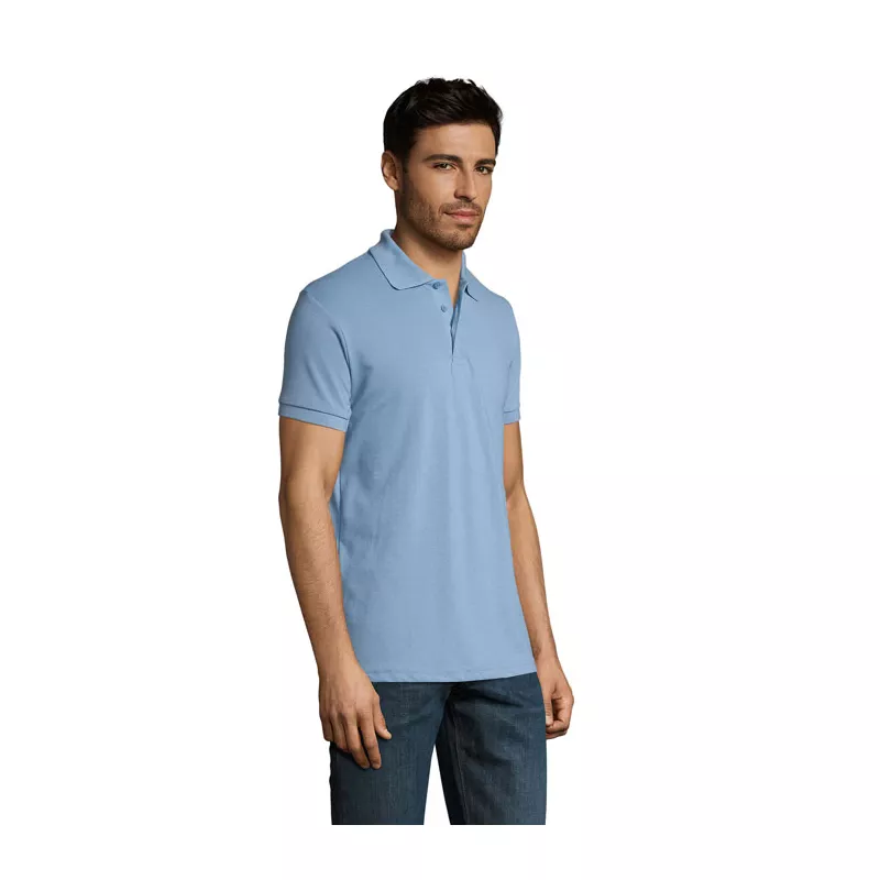 Koszulka polo męska 200 g/m² Sol's PRIME MEN - Sky Blue Pique (S00571-SP)