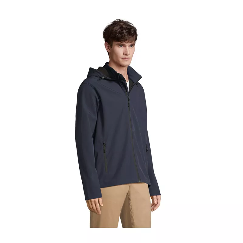 Softshell męski z kapturem Sol's RACE HOODED MEN - French Navy (S04447-FN)
