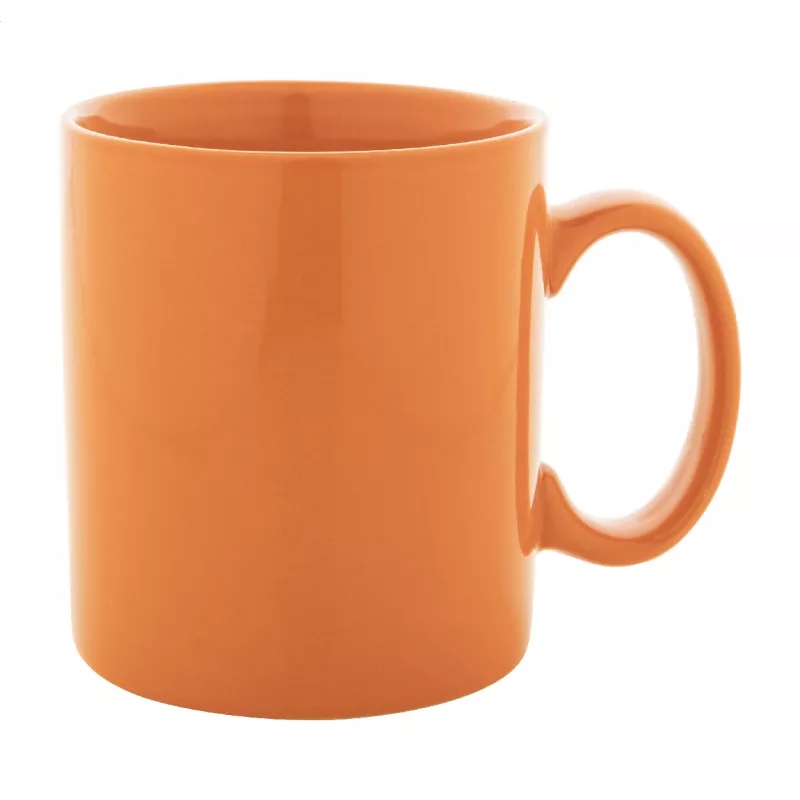 Kolomu kolorowy ceramiczny kubek - pomarańcz (AP800117-03)