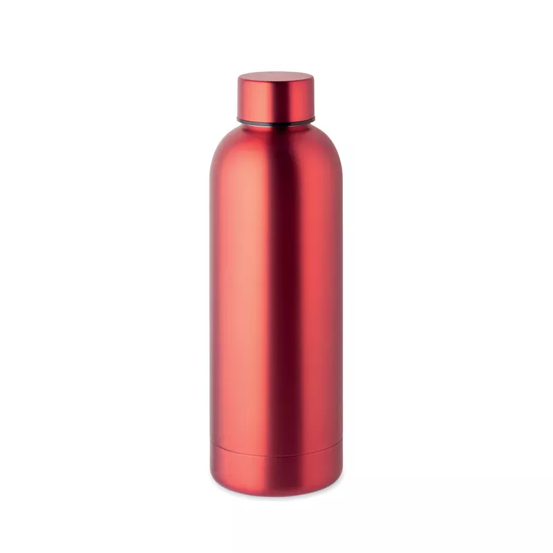 Butelka termiczna ze stali z recyklingu 500 ml ATHENA - Czerwony (MO6750-05)