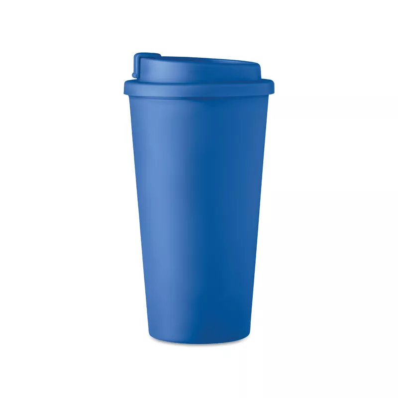 Kubek dwuścienny z PP 450 ml TUESDAY - Niebieski (MO6244-04)