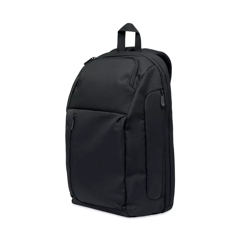 Plecak na laptop 15" z RPET 15 l DOHA - Czarny (MO3123-03)