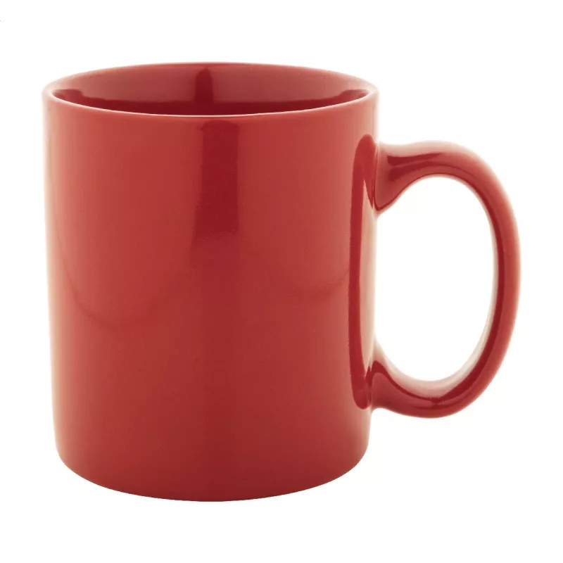 Kolomu kolorowy ceramiczny kubek - czerwony (AP800117-05)