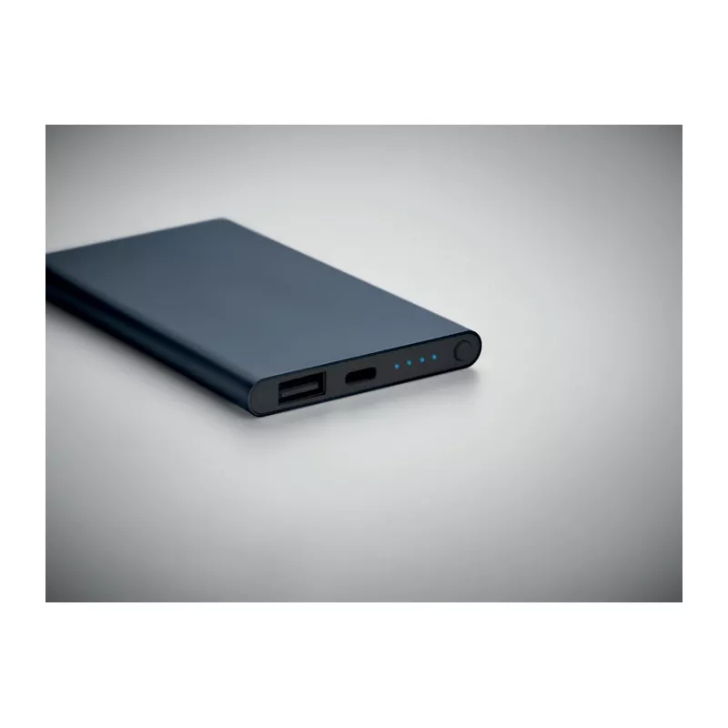 Powerbank płaski 4000 mAh aluminiowy POWERFLAT C - Francuski Granat (MO6825-85)