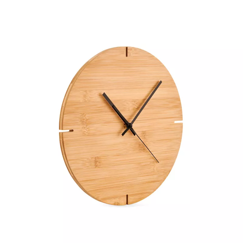 Zegar ścienny bambusowy Ø 30 cm ESFERE - Drewna (MO6792-40)