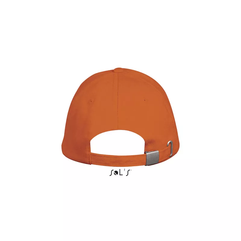 Czapka z daszkiem 5-panelowa 260 g/m² Sol's LONG BEACH - Pomaranczowy (S00594-OR)