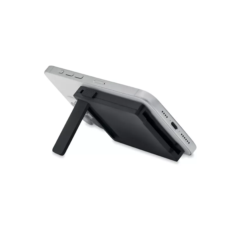 Etui na karty magnetyczne z podstawką MACARD - Czarny (MO3201-03)