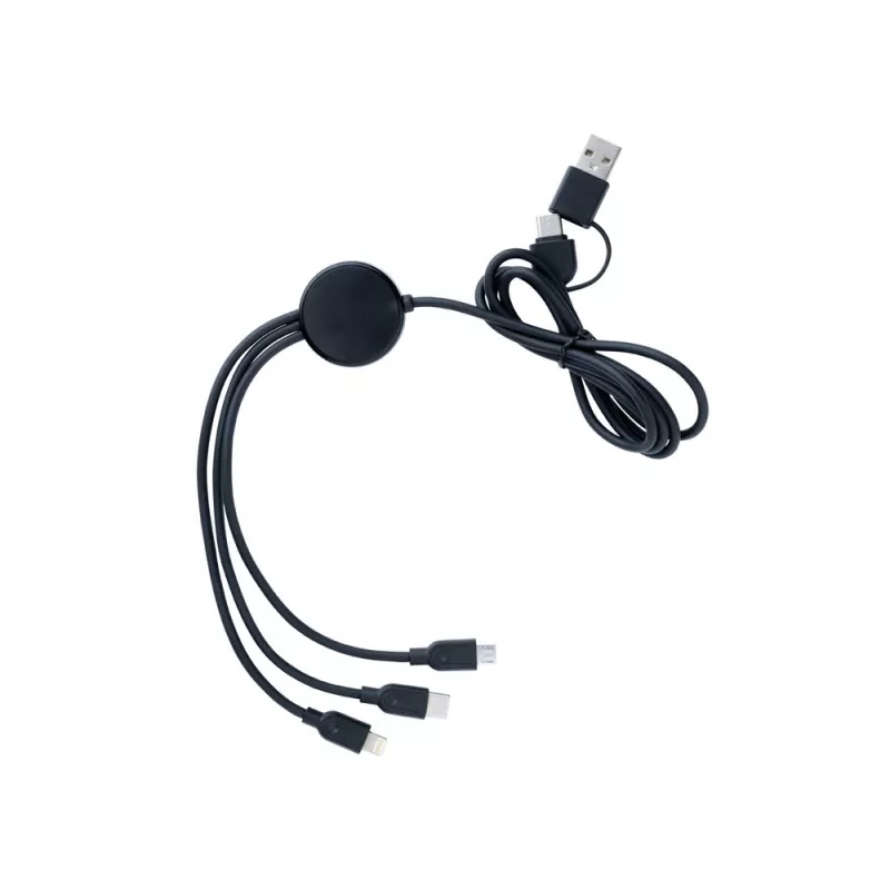 Kabel do ładowania 6 w 1 RABS - black (P302.481)
