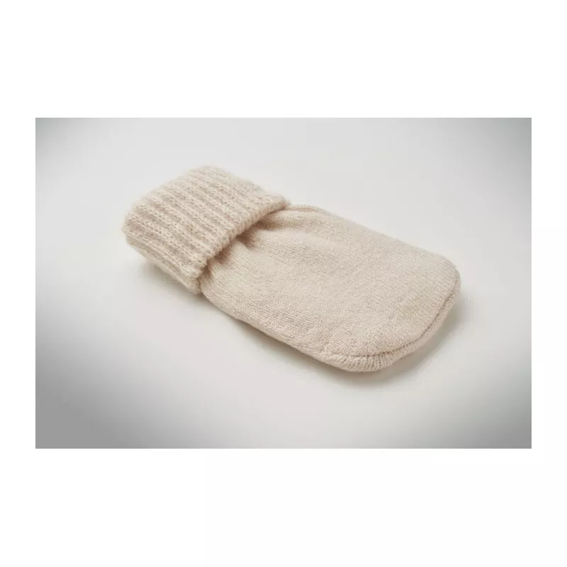 Ogrzewacz do rąk w dzianinowym pokrowcu WARMMUFF - Bezowy (MO2667-13)