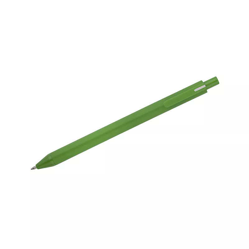 Długopis z powłoką soft touch FULKO - zielony jasny (19829-13)