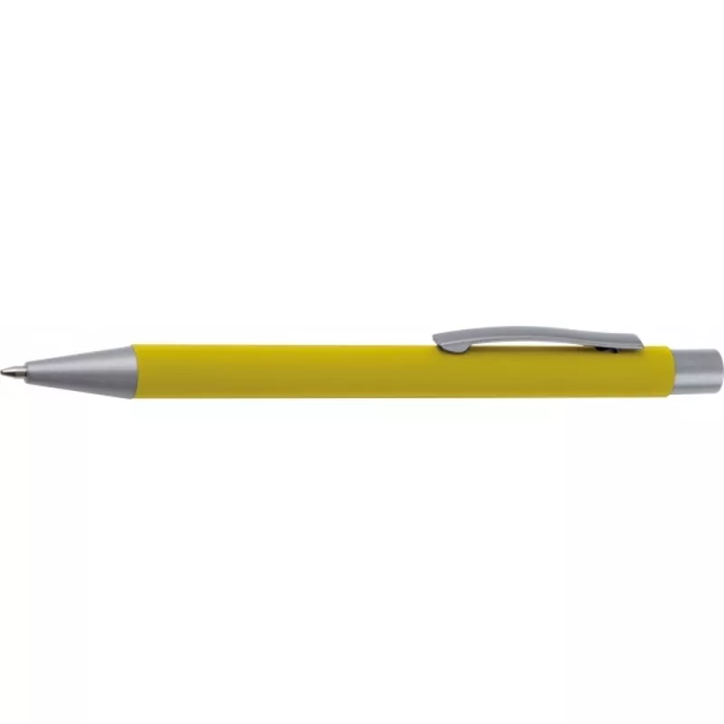 Zestaw piśmienny długopis i ołówek automatyczny soft touch UPPSALA - żółty (441008)