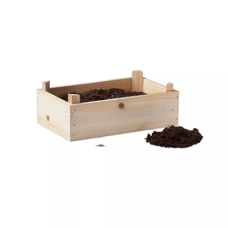 Zestaw do uprawy truskawek w skrzynce STRAWBERRY - Drewna (MO6506-40)