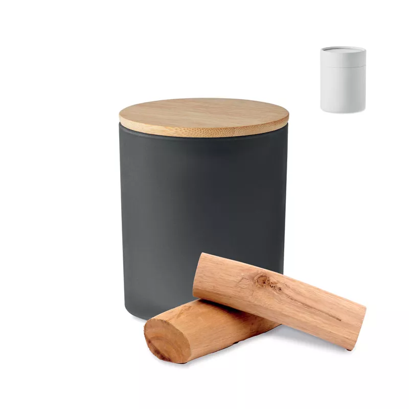 Świeca zapachowa w matowym słoju 200 g KEOPS MEDIUM - Czarny (MO6613-03)