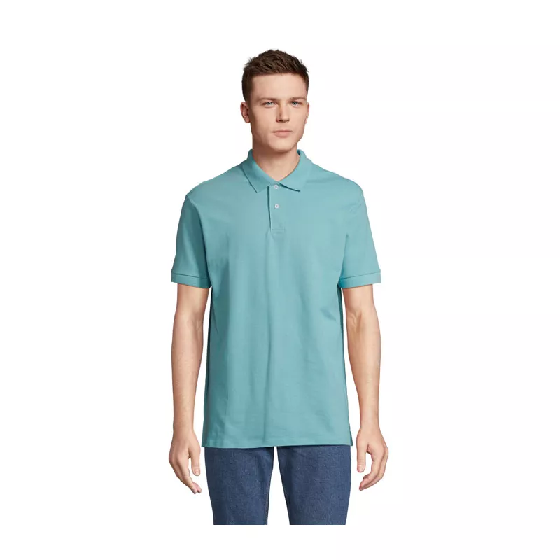 Koszulka polo męska z czesanej bawełny Sol's PACIFIC - Pool Blue (S04439-BP)