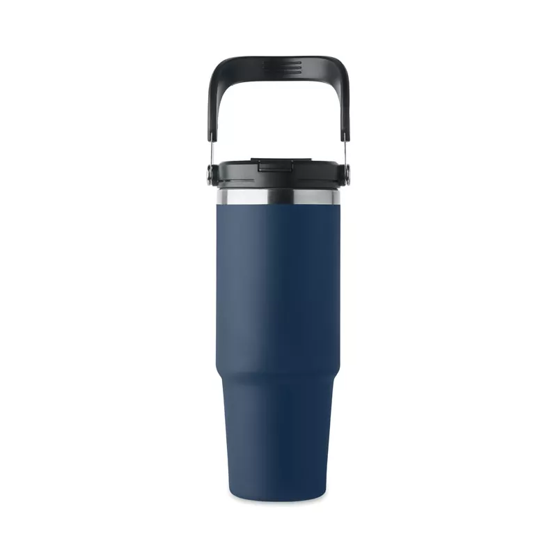 Kubek termiczny ze słomką ze stali 850 ml SUMA HAND - Francuski Granat (MO2561-85)