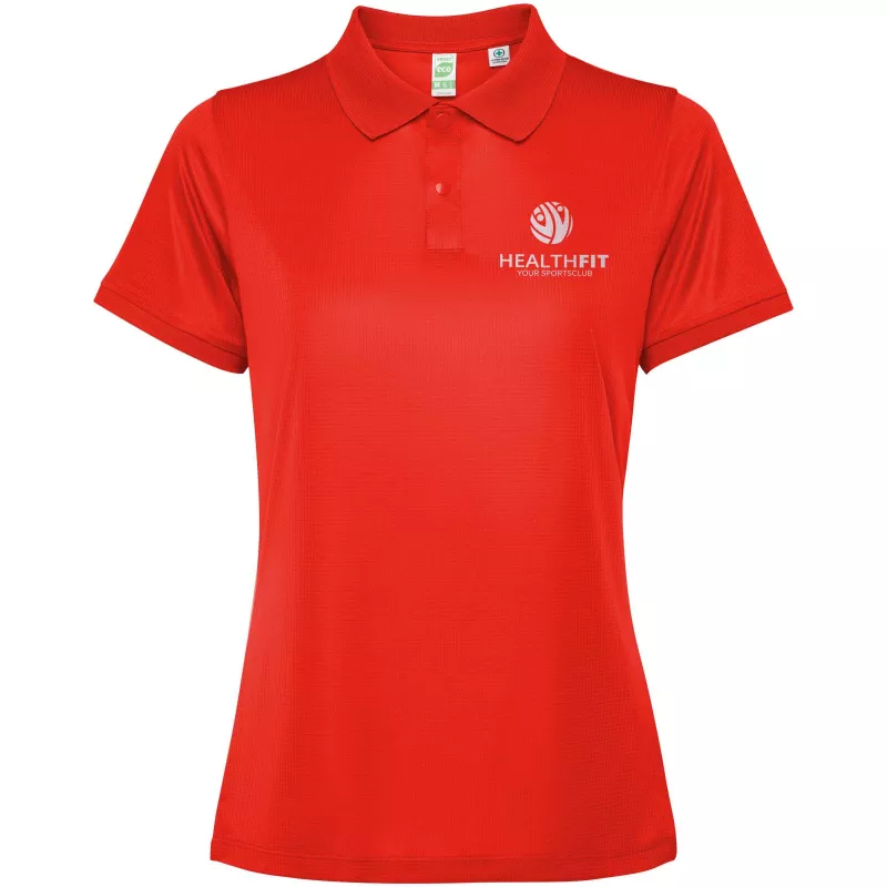 Tormo damskie polo z krótkim rękawem - Czerwony (R0401-RED)