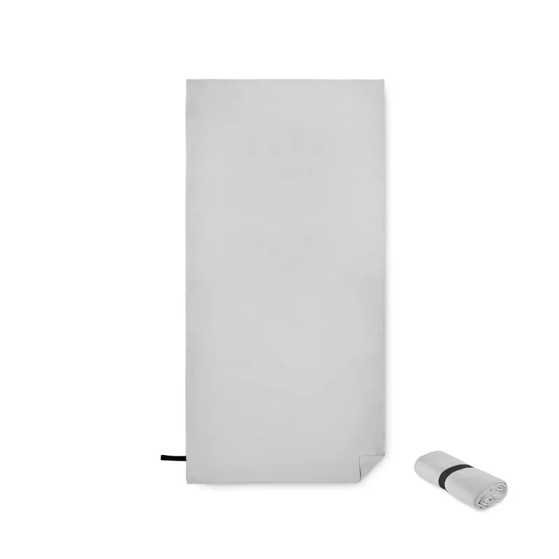 Ręcznik plażowy z mikrofibry 80x160 cm 200 g/m² WAXOFF - Szary (MO2583-07)