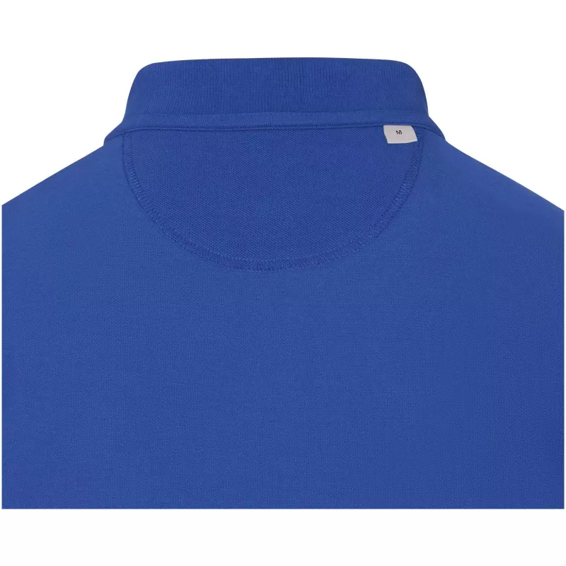 Męskie polo Oakville z długim rękawem - Niebieski (38086-BLUE)