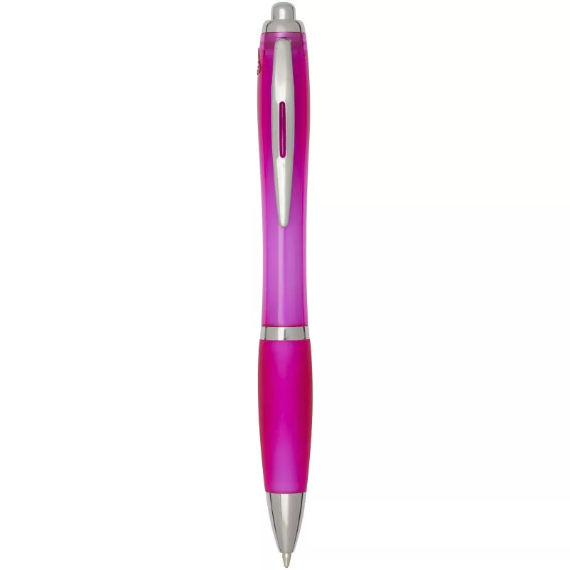 Nash długopis kulkowy z tworzyw sztucznych pochodzących z recyklingu z certyfikatem RCS, z kolorowym korpusem i uchwytem (nie - Różowy (10645341)