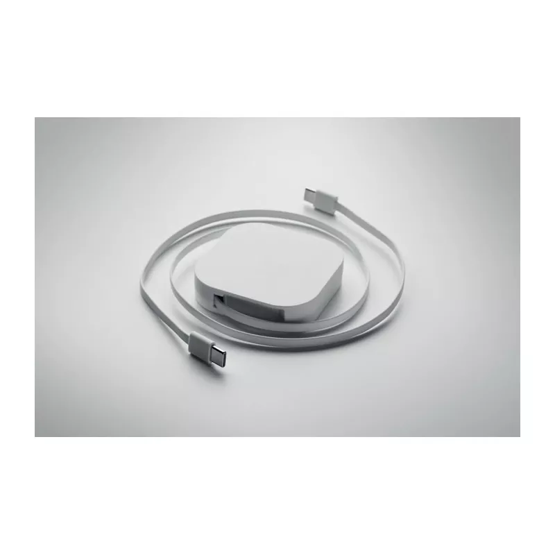 Kabel zwijany USB-C 100W LINEA 100 - Bialy (MO2924-06)