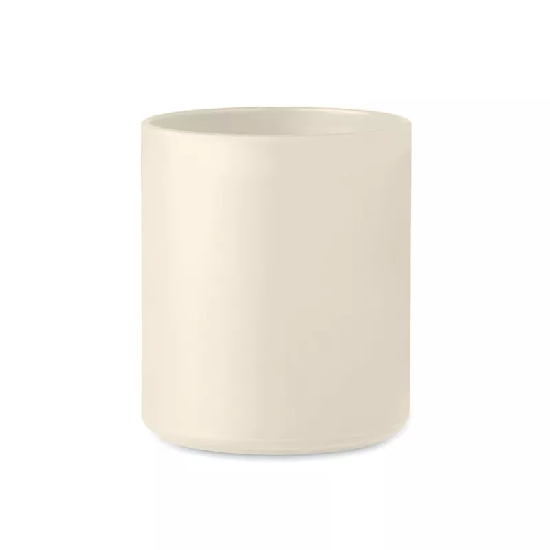 Kubek z PP wielokrotnego użytku 300 ml MONDAY - Bezowy (MO6256-13)