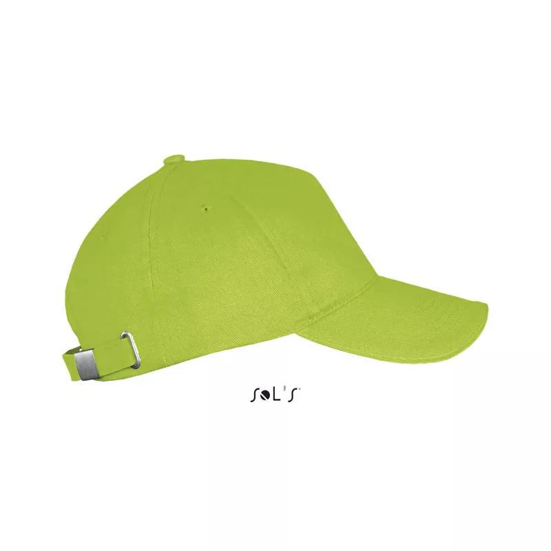 Czapka z daszkiem 5-panelowa 260 g/m² Sol's LONG BEACH - Lime (S00594-LM)