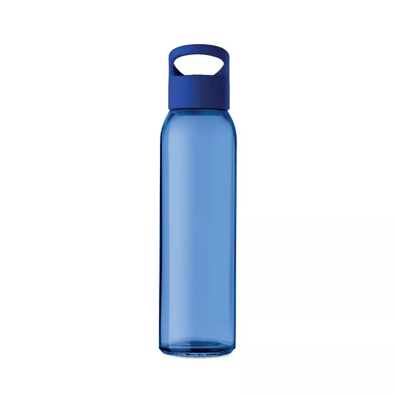 Butelka szklana z uchwytem 470 ml PRAGA - Niebieski (MO9746-37)