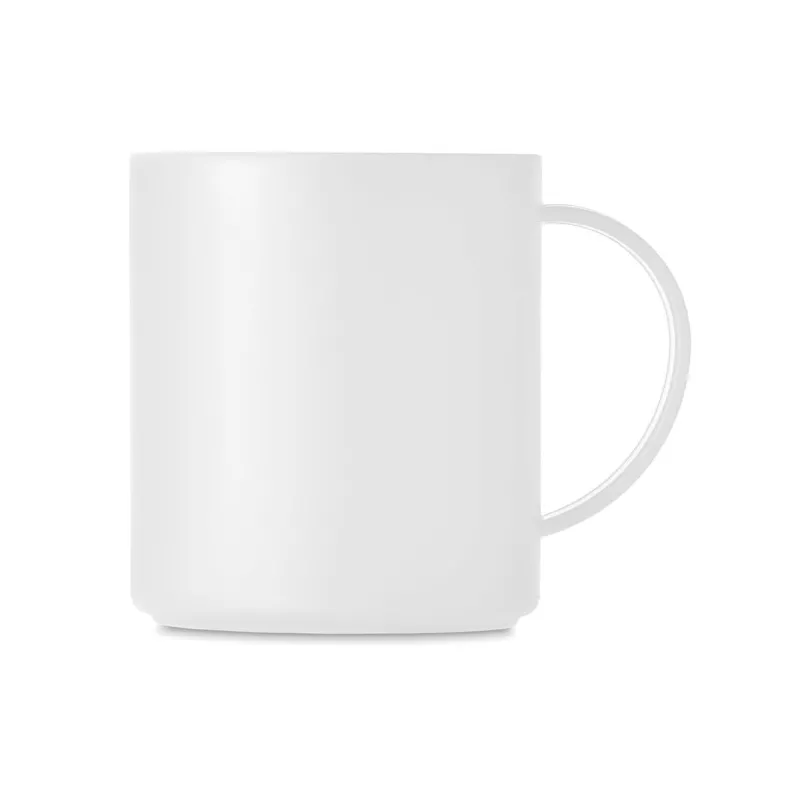 Kubek z PP wielokrotnego użytku 300 ml MONDAY - Bialy (MO6256-06)