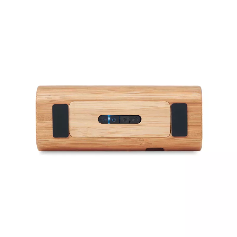 Głośnik w bambusowej obudowie 2x5W SPEAKBOX - Drewna (MO6219-40)