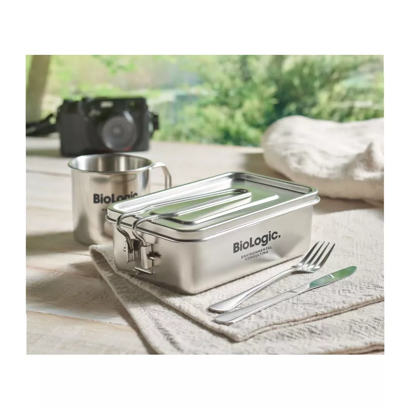 Lunchbox ze stali nierdzewnej 750 ml TAMELUNCH - Srebrny (MO2224-14)
