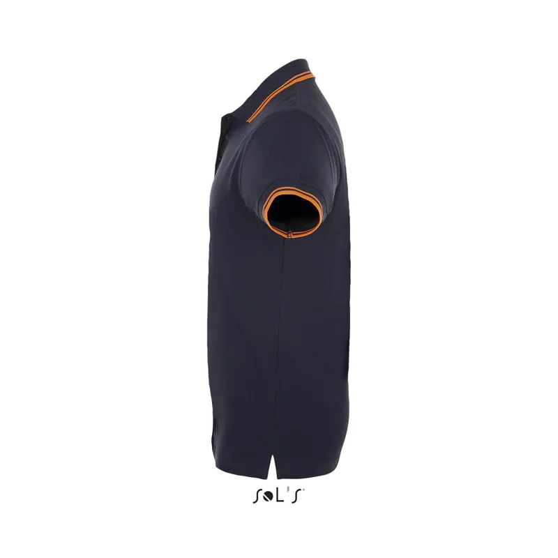 Koszulka polo męska bawełniana 200 g/m² Sol's PASADENA - French Navy/Neon Orange (S00577-FO)