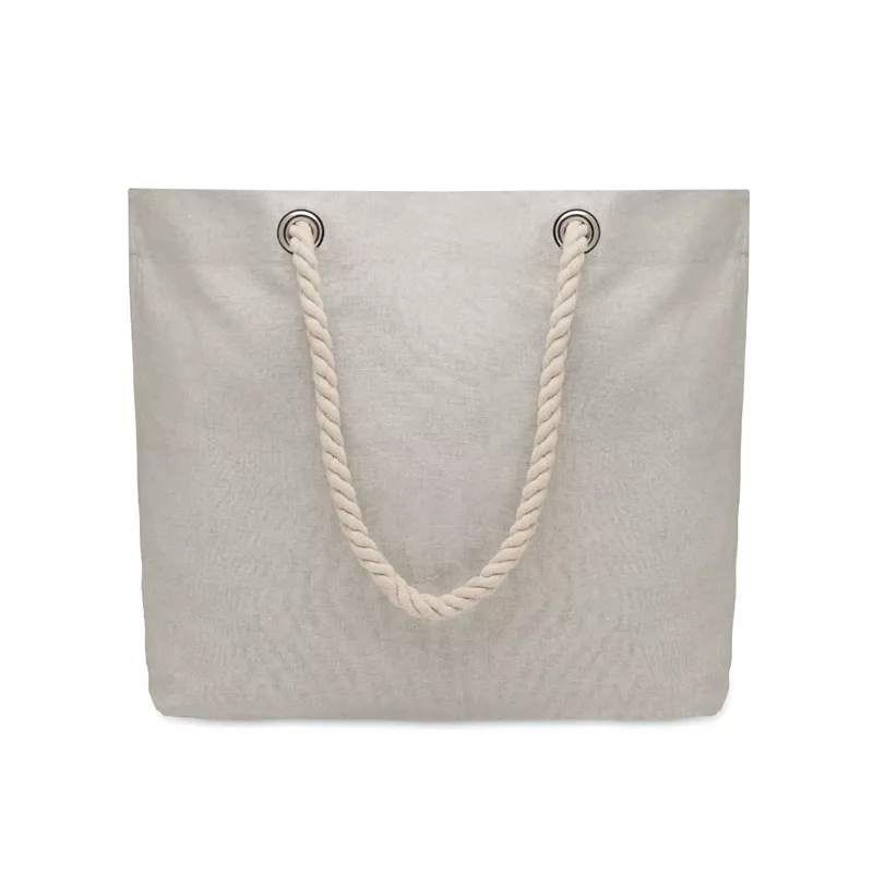 Torba plażowa z bawełny z recyklingu 220 g/m² MARE - Szary (MO2188-07)