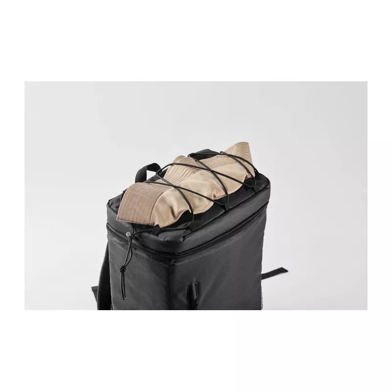 Plecak termiczny z RPET 600D 9 l MAFRIO - Czarny (MO2971-03)