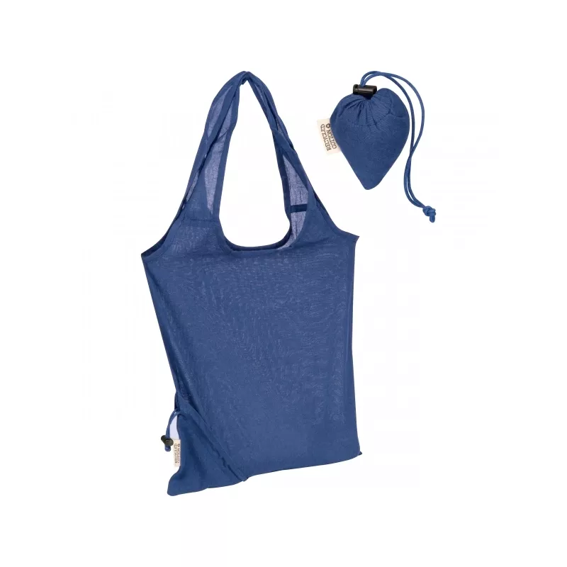 Torba bawełniana z recyklingu 118 g/m2 Modena - niebieski (526204)
