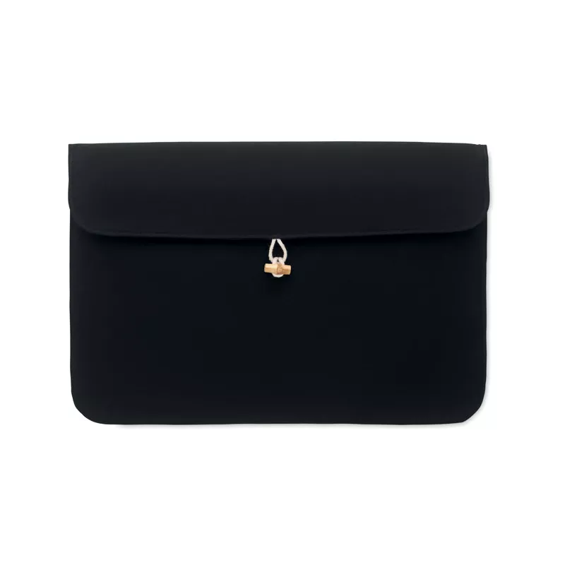 Torba na laptop 15" z bawełny 220 g/m² COTIN - Czarny (MO2191-03)