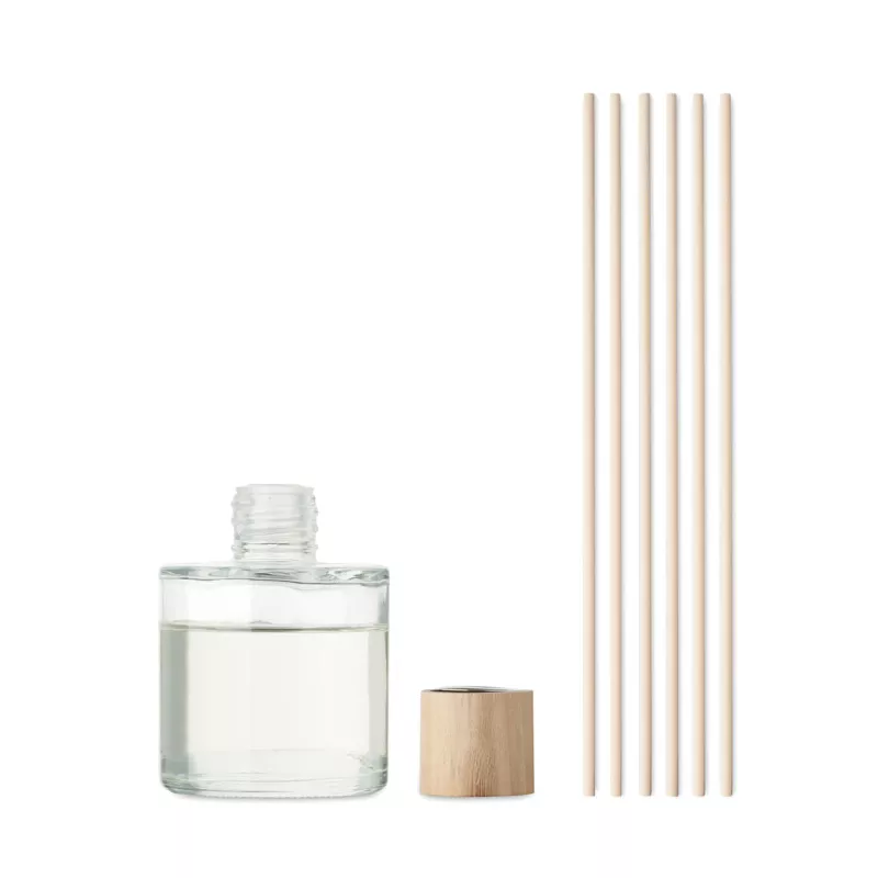 Dyfuzor zapachowy wanilia 50 ml z patyczkami KNOS - Przezroczysty (MO2704-22)