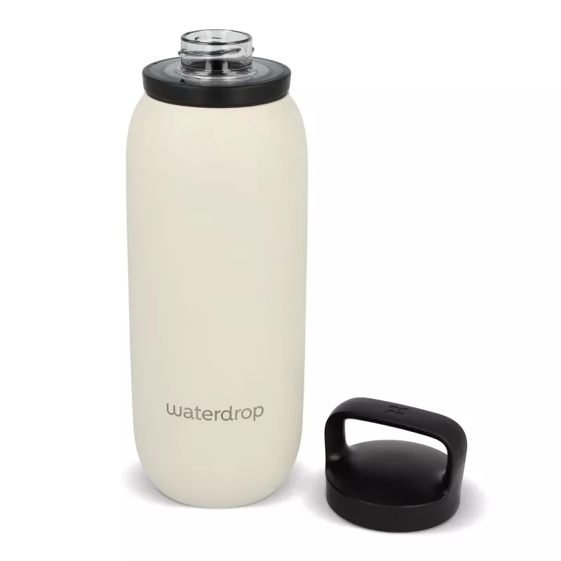Termiczna butelka uniwersalna Waterdrop z ustnikiem 600 ml - beżowy (LT47000-N0055)