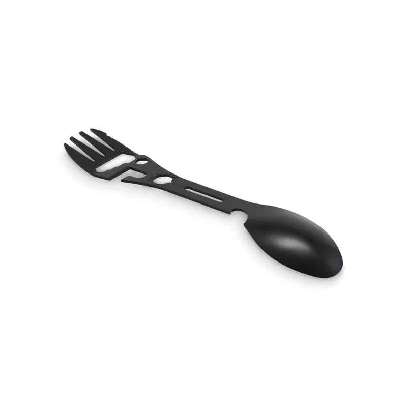 Multitool stalowy z łyżką i widelcem MUTOOL - Czarny (MO2862-03)