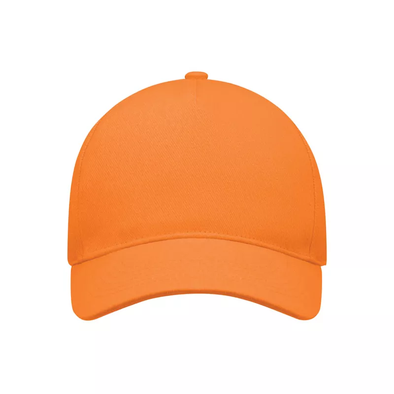 Czapka z daszkiem 5-panelowa 260 g/m² LONG BEACH SINGA - Pomaranczowy (MO6875-10)