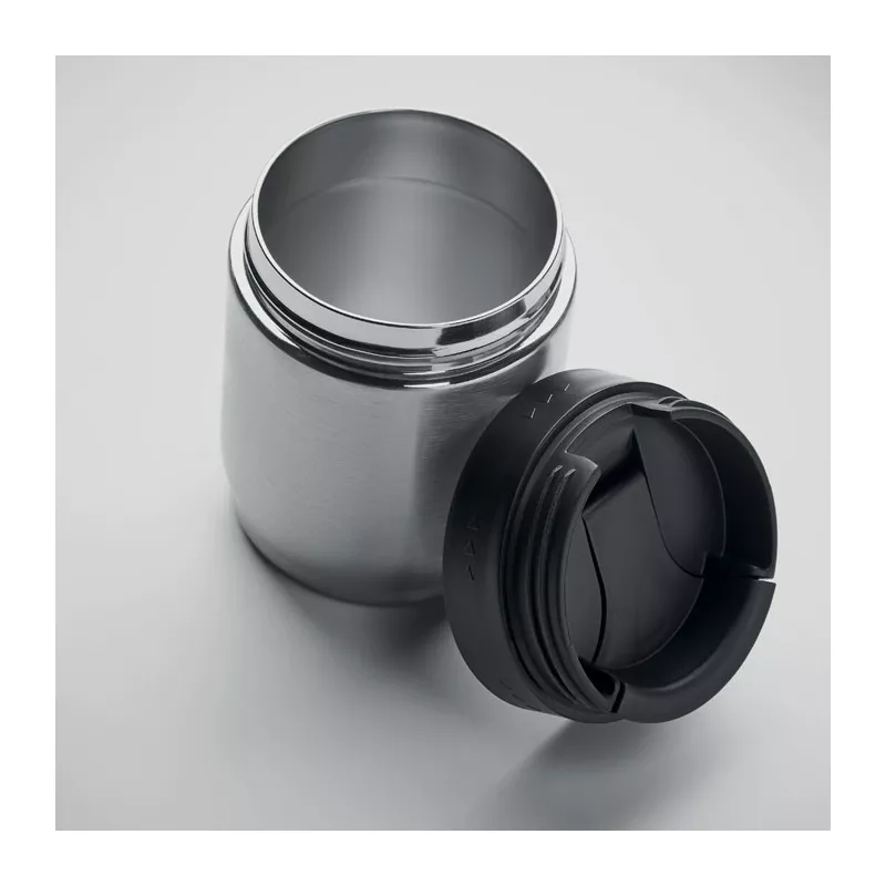 Butelka termiczna stalowa 2w1 z kubkiem 500 ml ATERA - Srebrny Mat (MO6948-16)