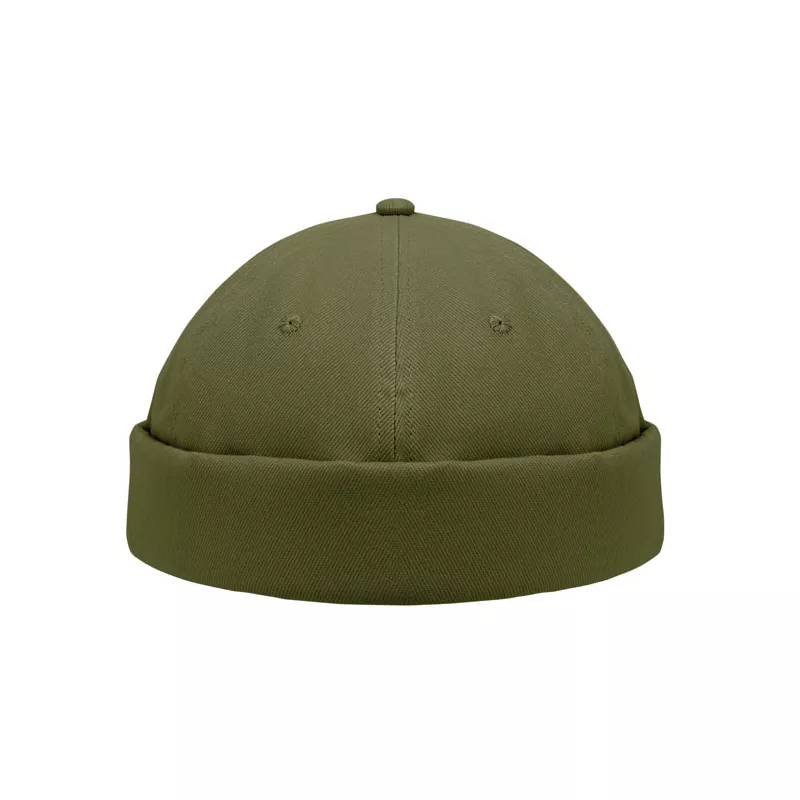 Czapka docker ze szczotkowanej bawełny 260 g/m² DOCK - Zieleń Wojskowa (MO2923-49)